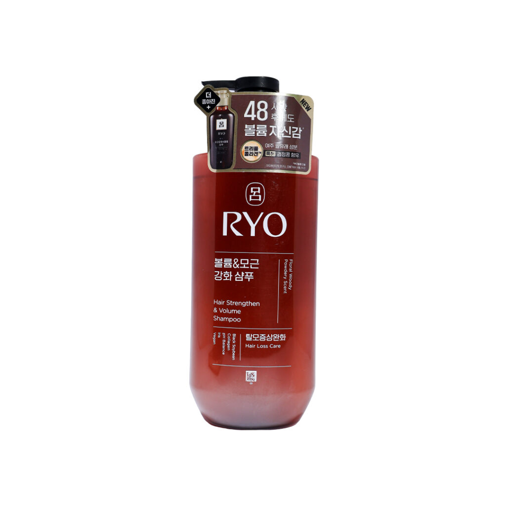 Ryo Hair Strengthen & Volume Shampoo - Floral Woody Powdery Scent - 480 ml