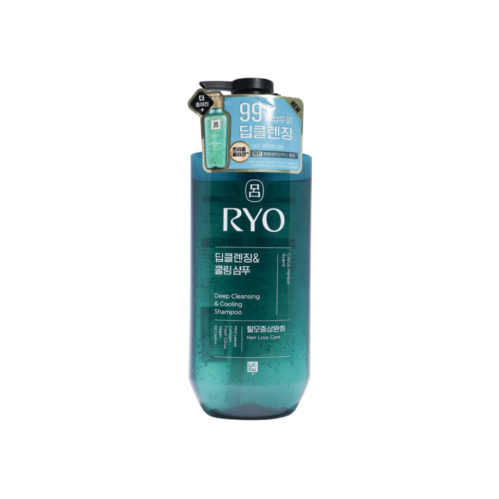 Ryo Deep Cleansing & Cooling Shampoo - Citrus Herbal Scent - 480 ml
