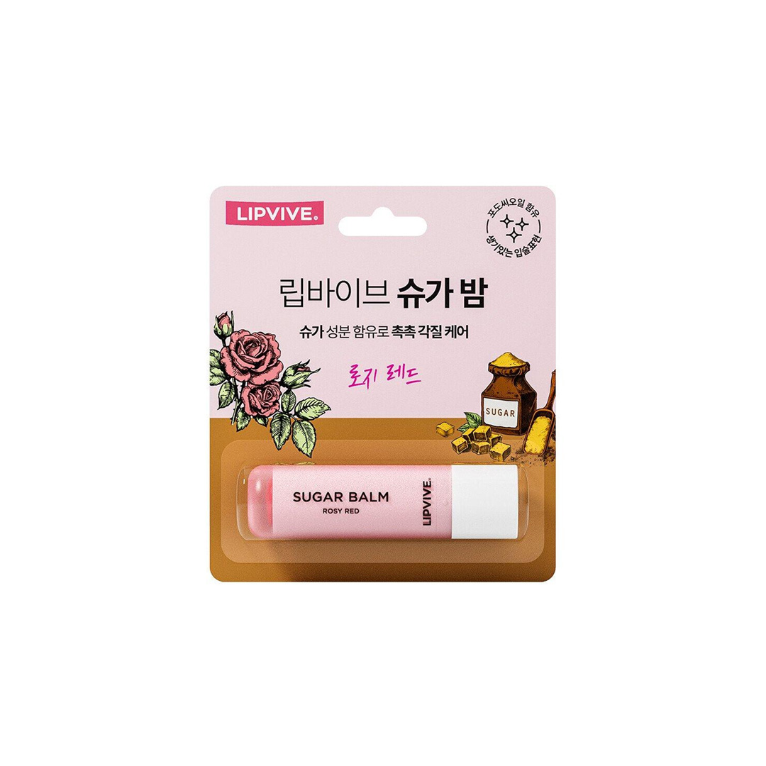 Lipvive Sugar Balm - Rosy Red 4.8 g (2) Lipvive Sugar Balm - Rosy Red 4.8 g
