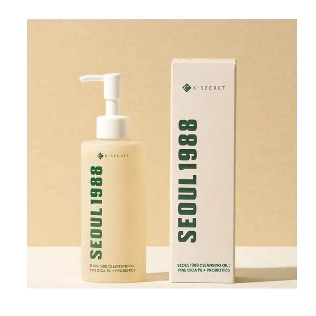 K-Secret Seoul 1988 Cleansing Oil: Pine Cica 1% + Probiotics 200 ml