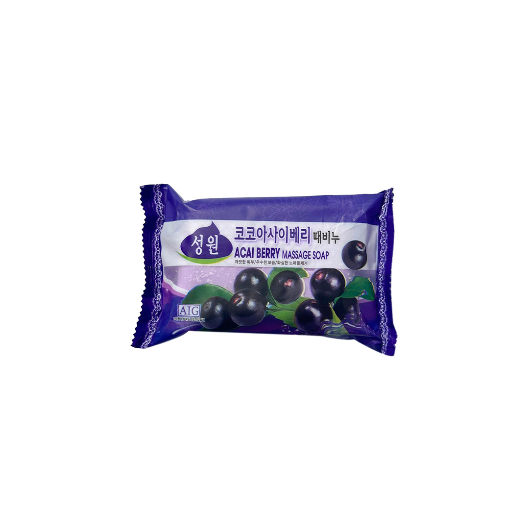 Sungwon Cosmetics Massage Soap 150 g - ACAI BERRY