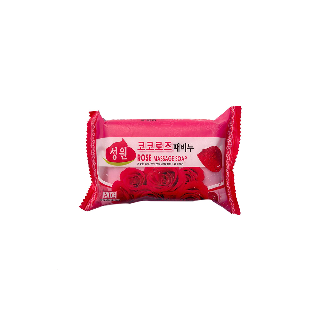 Sungwon Cosmetics Massage Soap 150 g - ROSE