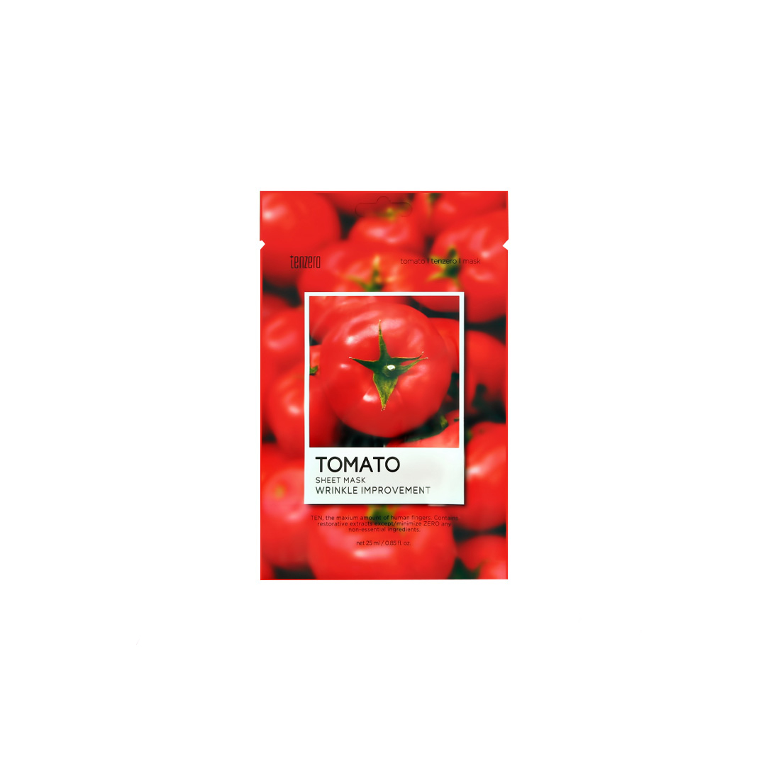 Tenzero Sheet Mask Wrinkle Improvement 25 ml - TOMATO